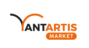 Logo de Yantartis Market con resplandor blanco