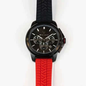 Reloj para hombre Maserati Successo con pulsera roja